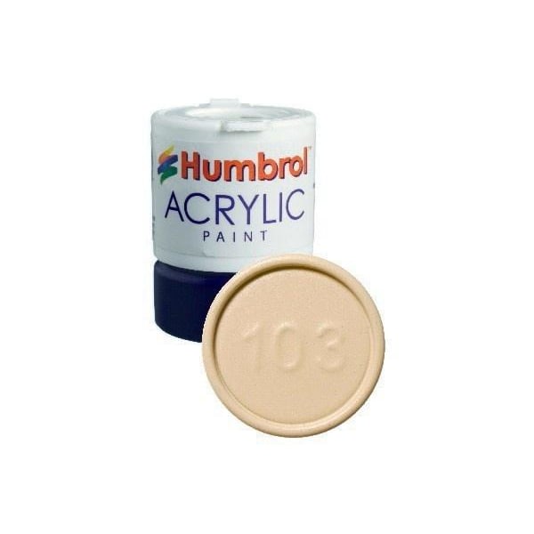 HUMBROL Acrylic maling Cream 12ml - Mat - replaced Beige