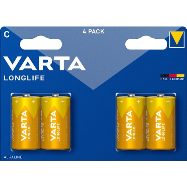 Varta Longlife C 4 Pack