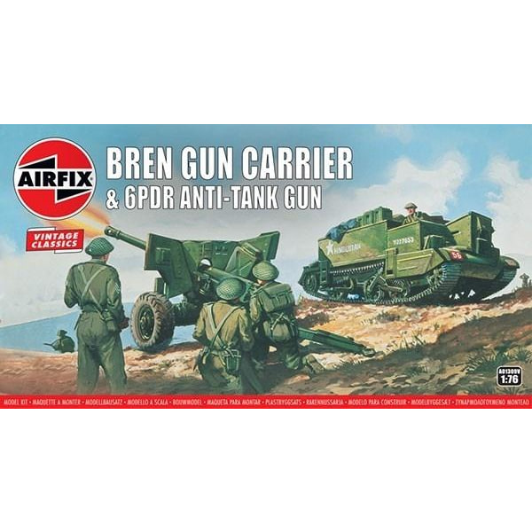 Airfix Bren Gun Carrier & 6 pdr AT Gun