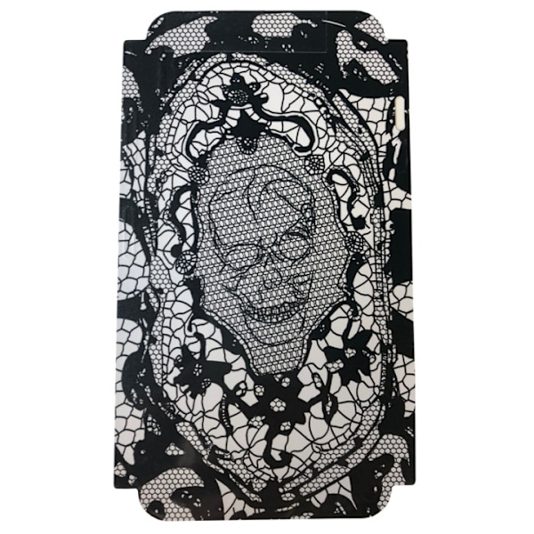 Skin til Iphone XR Dødskelet - Sort Svart