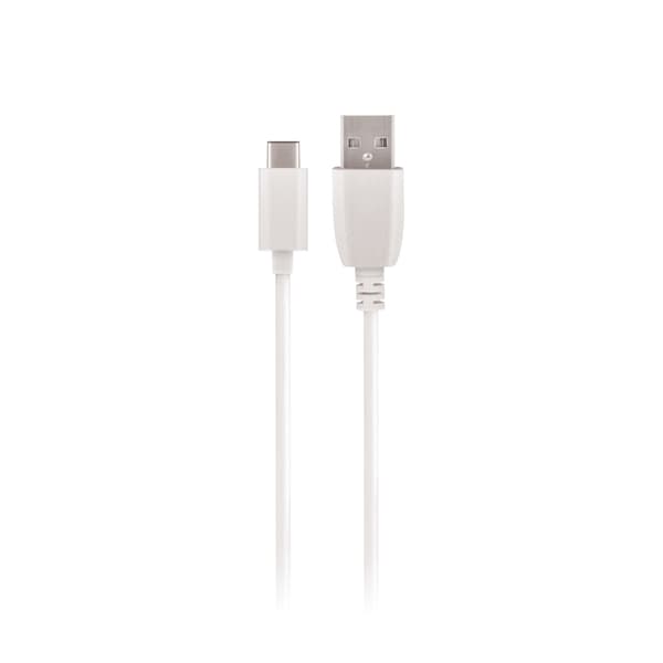 Maxlife-kaapeli USB - USB-C 2,0 m 2A, valkoinen