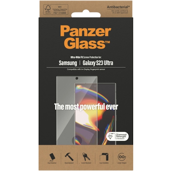 PanzerGlass lasikalvo, Samsung Galaxy S23 Ultra Transparent
