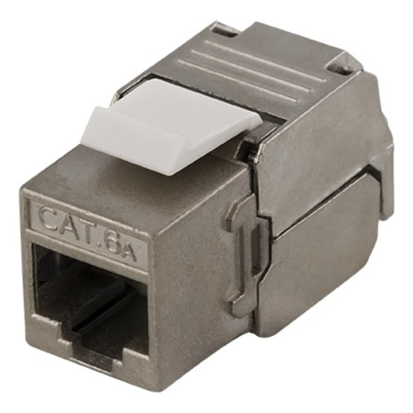 DELTACO FTP Cat6a Keystone kontaktdon, "Tool-free