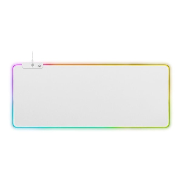 WHITE LINE WMP90 RGB mousepad, 900x360x4mm, 13 LED modes, white