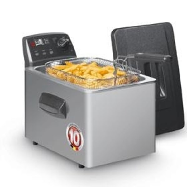 FRITEL Turbo SF 4551 - Deep fryer Sort, Grå, Sølv