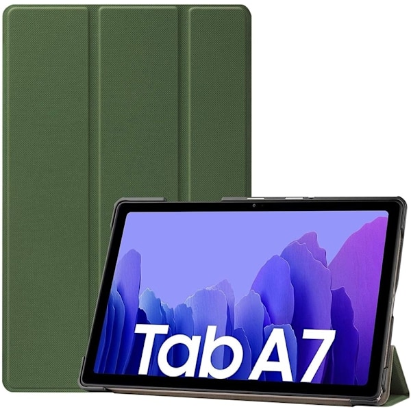 Tri-fold fodral med stativfunktion för Galaxy Tab A7 10.4 T500/T505, Grön Grön
