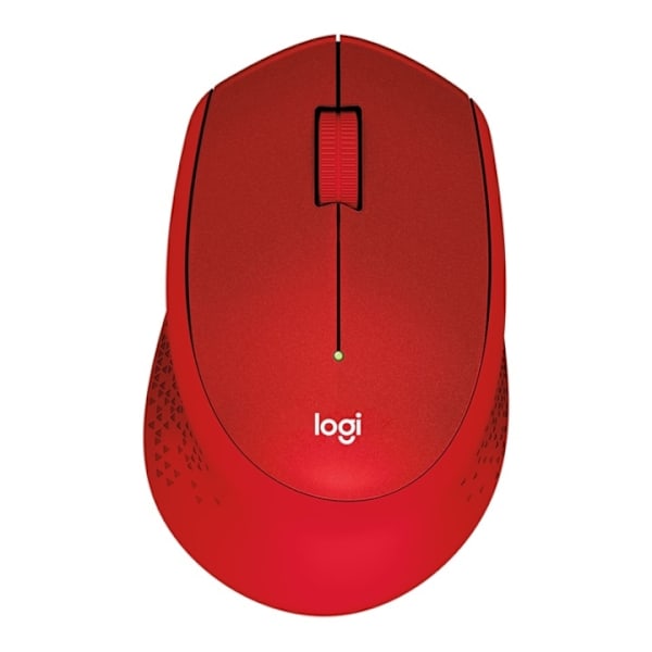 Logitech M330 Silent Plus datormöss högerhand RF Trådlös Mekanisk 1000 DPI Punainen