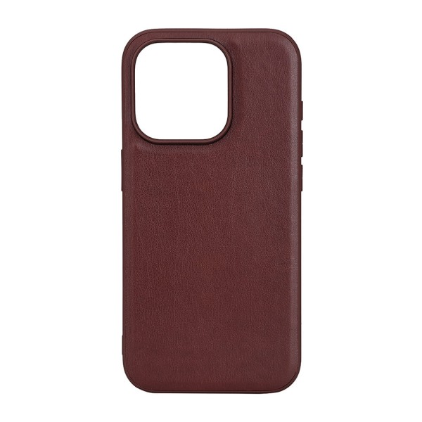 BUFFALO Mobilcover PU MagSeries Brun - iPhone 15 Pro Brun