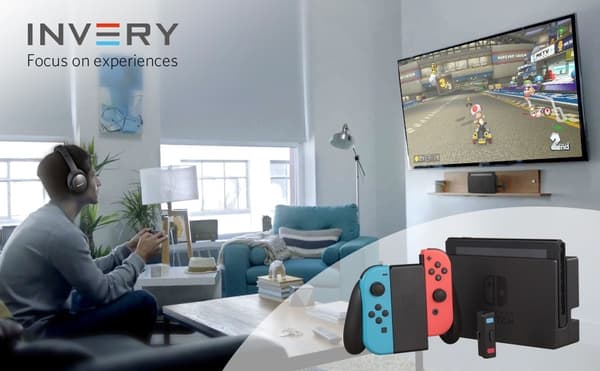 Invery Bluetooth Ljudsändare till Nintendo Switch