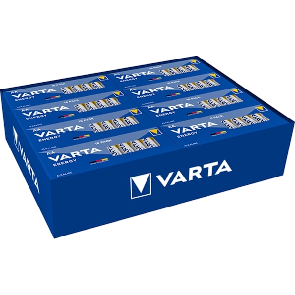 Varta LR6/AA (Mignon) (4106) batteri, 10 st. i box alkaliskt manganbatteri, 1,5 V