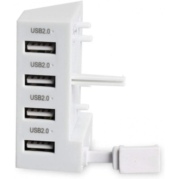 USB-keskitin, 4 porttia Xbox One S:lle, valkoinen