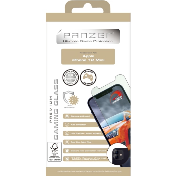 Panzer iPhone 12 Mini Gaming Glas Transparent