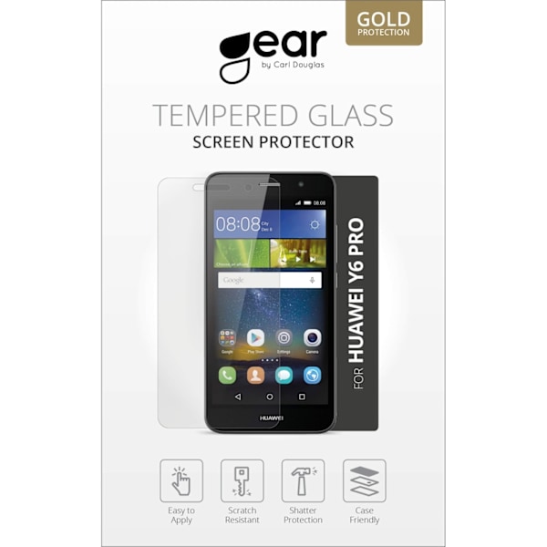 GEAR Karkaistu lasi 2.5D Huawei Y6 Pro Transparent