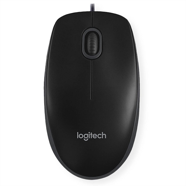 Logitech B100 optinen hiiri, 800dpi, USB, 180cm kaapeli, musta