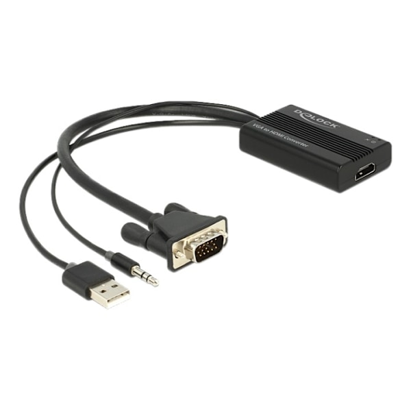 Delock VGA to HDMI Adapter with Audio