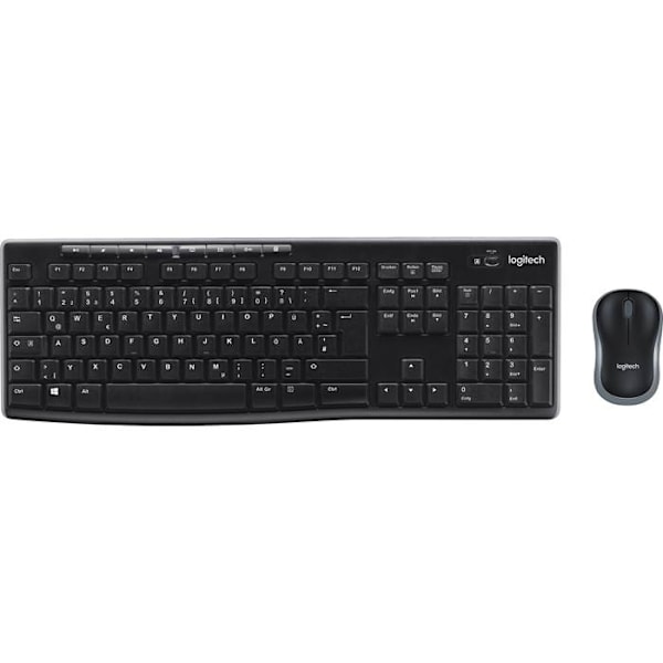MK270 wireless Combo KB and mouse Nordic black Svart