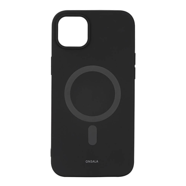 Onsala Mobilcover Silikone MagSeries Black - iPhone 14 Plus Svart