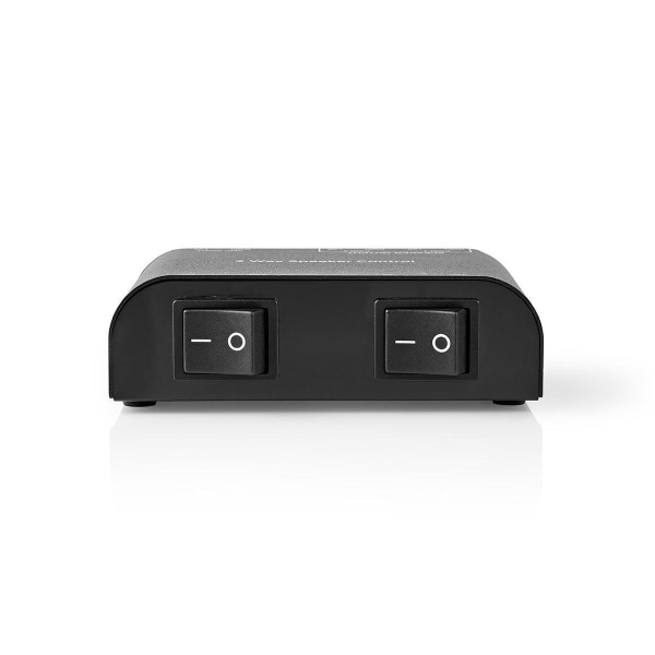 Nedis Højttaler kontrolboks | 2-Port port(s) | Terminal klemmer | Højttalerimpedans: 4-16 Ohm | Maksimal Belastning pr. Kanal: 150 W | Aluminium | Sor