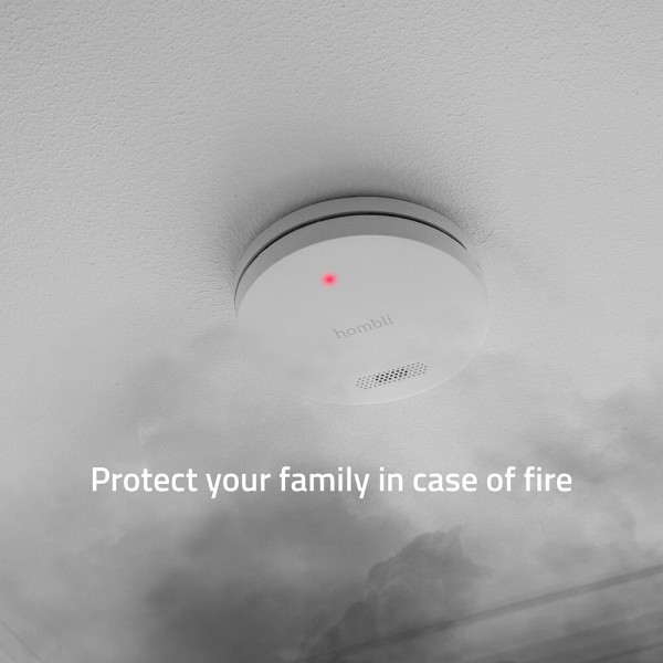 HOMBLI Smart Smoke Detector White Promo 3-Pack