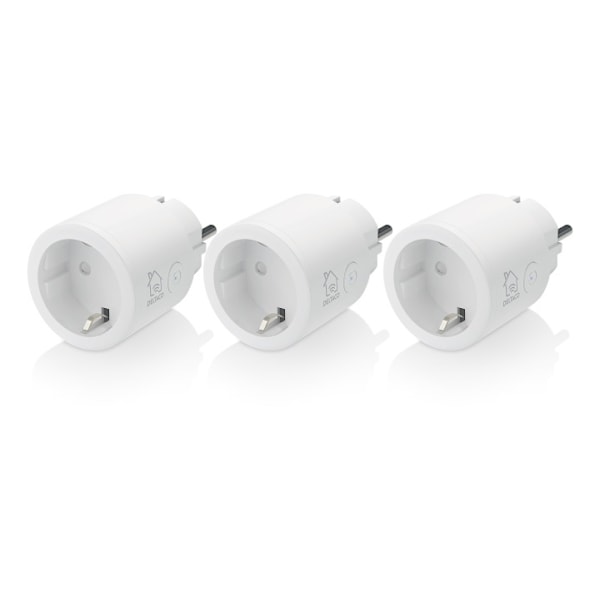 DELTACO SMART HOME älypistorasia, Wi-Fi, 1xCEE 7/3, 10A, ajastin, 3kpl