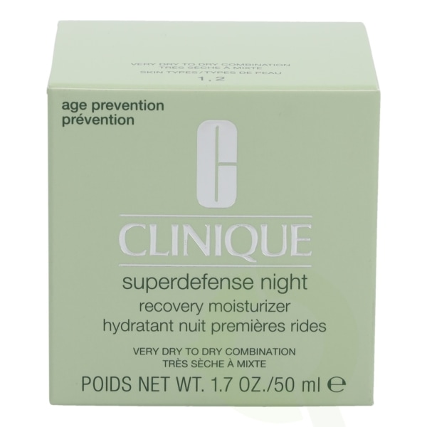 Clinique Superdefense Night Recovery Moisturizer 50 ml Very Dry