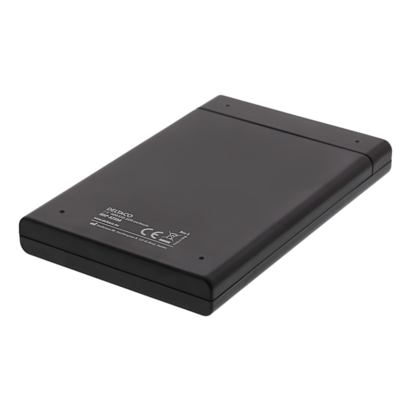 DELTACO Externt hårdiskkabinett, USB 3.0, skutbar lucka, 2,5" HDD, sva