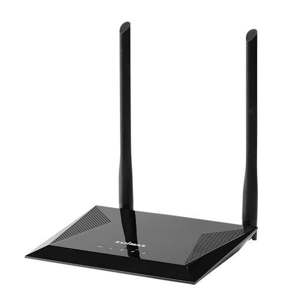 Edimax 4-i-1 N300 Wi-Fi Router, Access Point, Range Extender, Wi-Fi Bridge & WISP Black