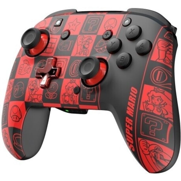 PDP Gaming Rematch Glow Wireless Controller - trådlös spelkontroll, Super Icon, Switch