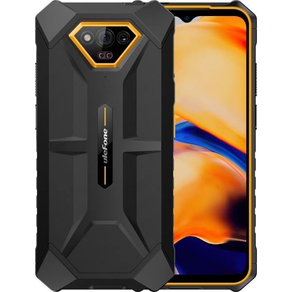 Ulefone Armor X13 -puhelin, 64/6 Gt, musta/oranssi