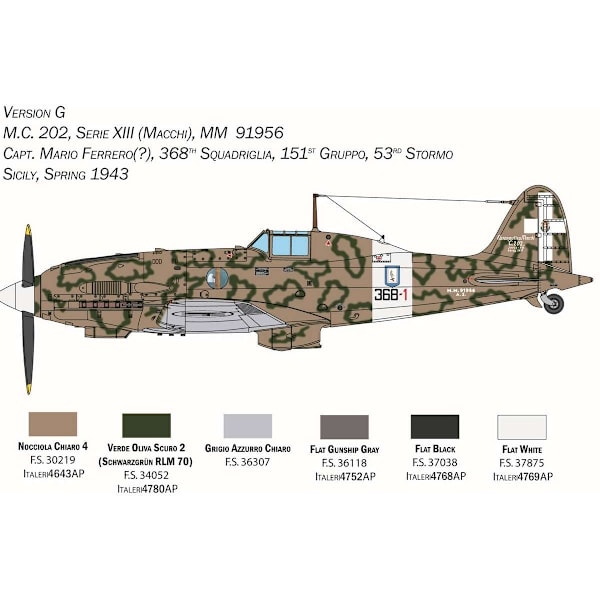 ITALERI 1:32 Macchi M.C. 202 'Folgore'