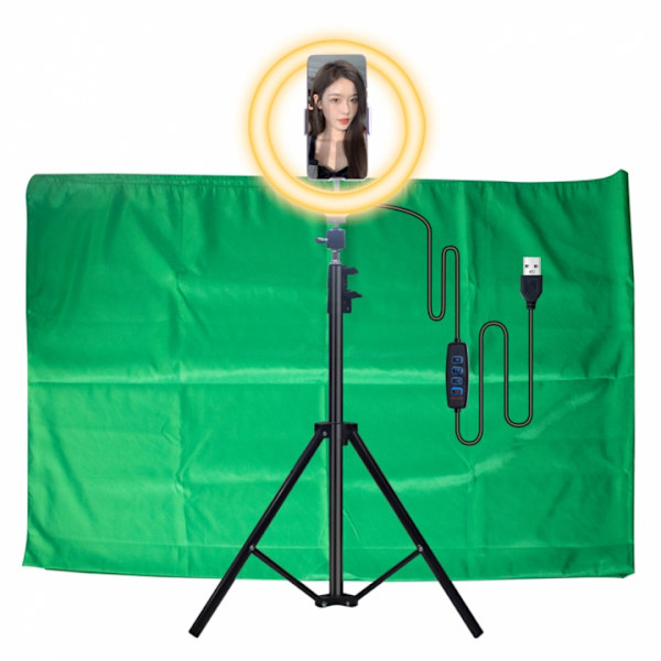 United VMS2382 Video Maker Set, jossa on rengasvalo & tausta