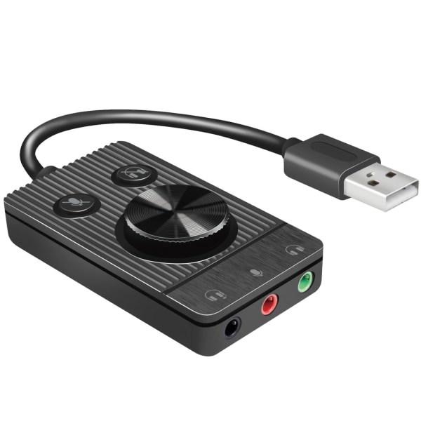 LogiLink USB-ljudkort med volymkontroll