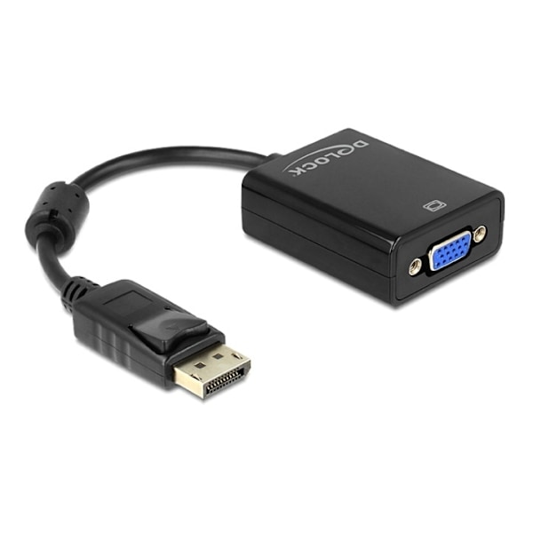 Delock Adapter Displayport 1.2 male > VGA female black