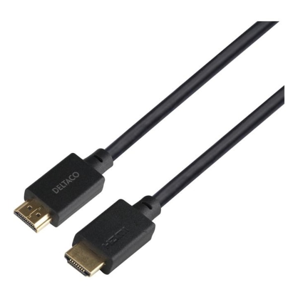 DELTACO Ultra High Speed HDMI-kabel, 2m, eARC, QMS, 8K 60Hz, 4K 120Hz, LSZH, svart