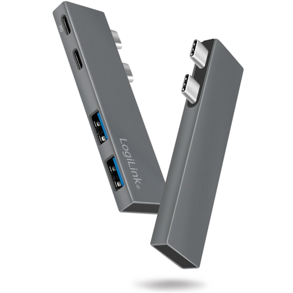 LogiLink Dual USB 3.2 Gen2x2-hub 4-portar PD 100W