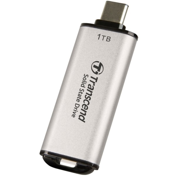 Transcend Bærbar Mini SSD ESD300C USB-C 1TB 10 Gbps (R1050/W950