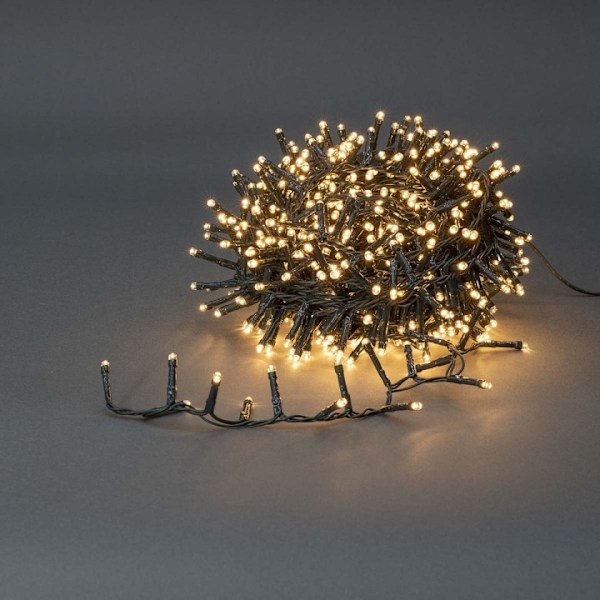Nedis Julbelysning | Kompaktkluster | 560 LED's | Varm Vit | 11.2 m | Ljuseffekter: 7 | Inomhus eller Utomhus | Strömadapter