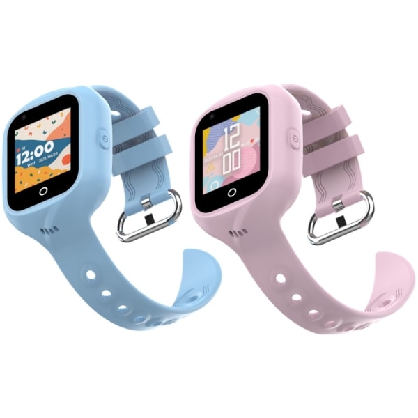 Celly Kidswatch 4G älykello lapsille Sininen + Pinkki ranneke