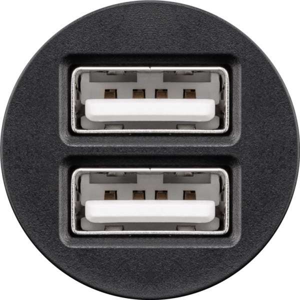 Goobay Dubbel USB-bilsladdare (24 W) 24 W max. 4,8 A (12/24 V) 2