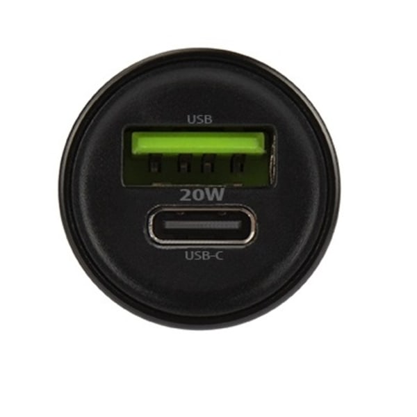 Maxlife MXCC-04 PD QC Billaddare 1x USB-C 1x USB 20W, Svart