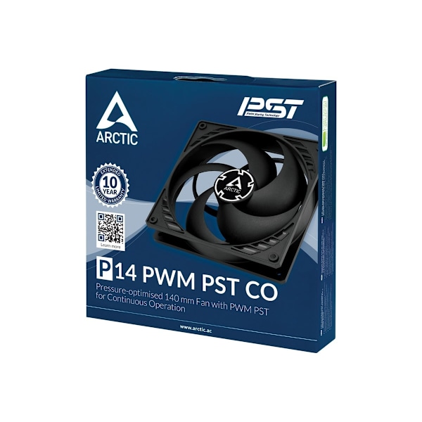ARCTIC P14 PWM PST CO Kylare 14 cm Svart