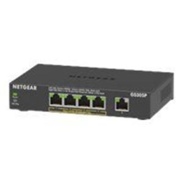 Netgear 5PT GE UNMANAGED SWCH W/ POE+ Svart