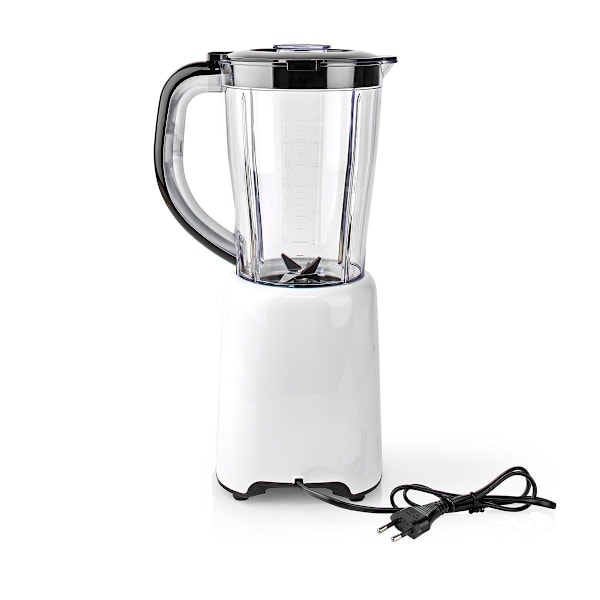 Nedis Blender | 800 W | 1.5 l | Plast | 2 hastighetsinställning | Svart / Vit