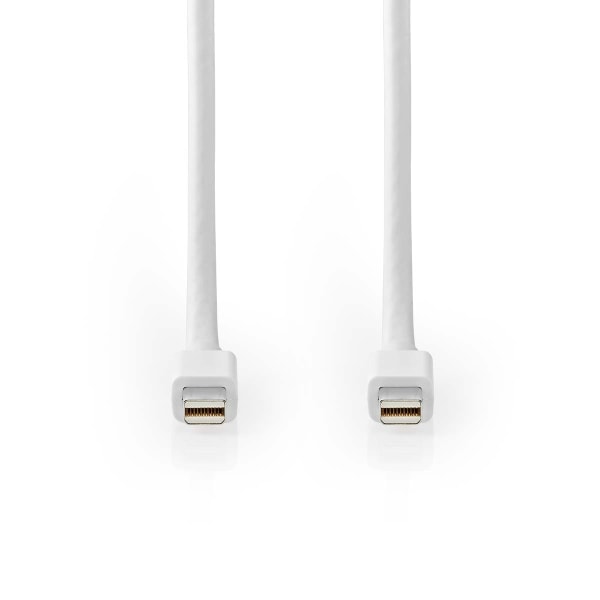 Nedis Mini DisplayPort kaapeli | DisplayPort 1.4 | Mini DisplayPort Uros | Mini DisplayPort Uros | 48 Gbps | Niklattu | 2.00 m | Pyöreä | PVC | Valkoi