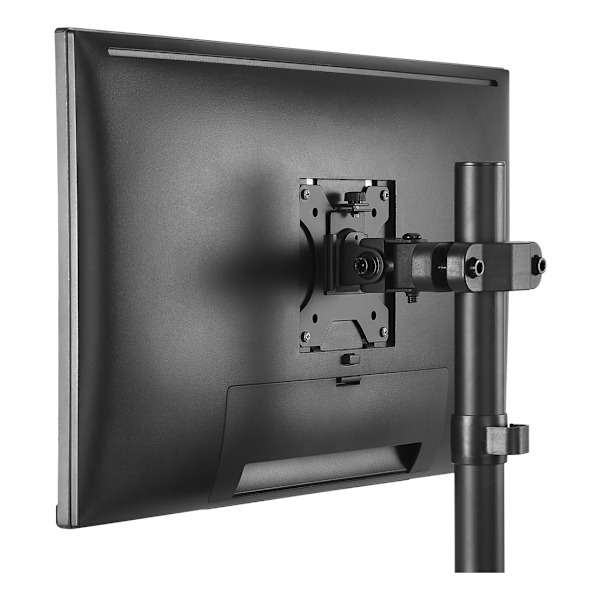 DELTACO Office Pivot pole mount monitor arm, black
