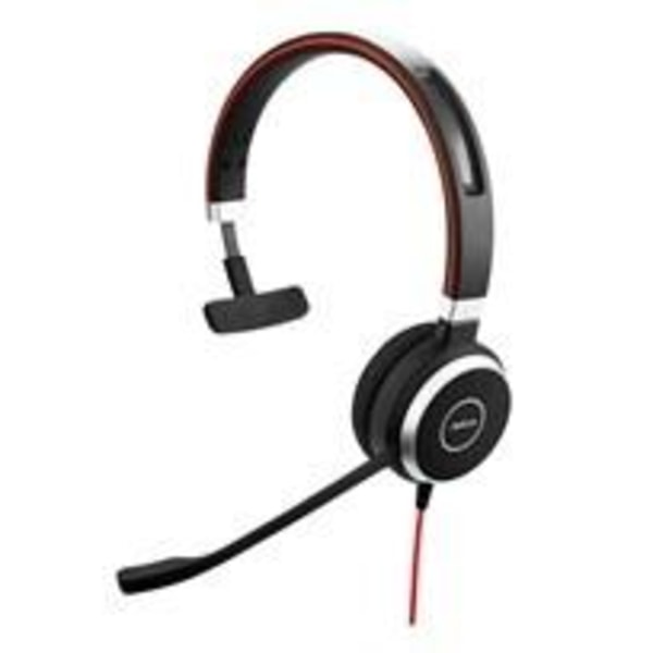 Jabra EVOLVE 40 Headset Huvudband 3,5 mm kontakt Svart, Silver