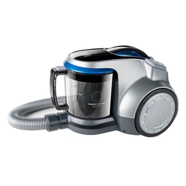 BLACK+DECKER Dammsugare Påslös Svart, Grå, Turkos