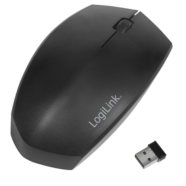 LogiLink 2direct LogiLink Optisk Trådløs Sort Sort