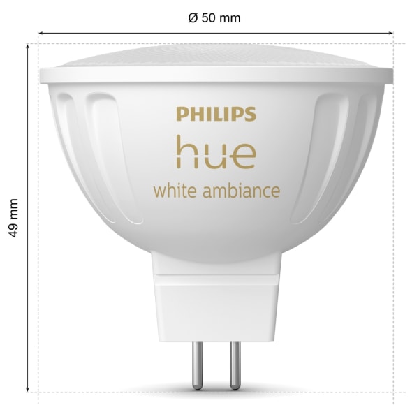 Philips Hue White Ambiance GU5.3 MR16 12V 400lm 1-pack