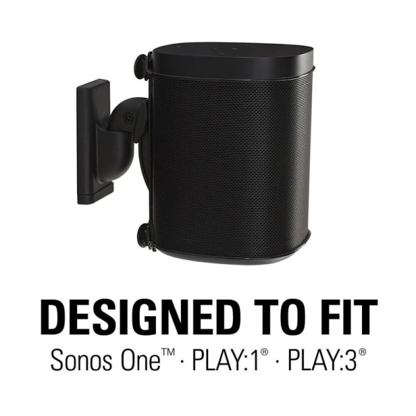 Sanus Väggfäste Sonos One Play1 Och Play3 Svart